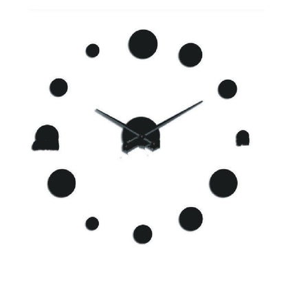 Circle Leisure Creative Extra Large Size DIY Stereo Clock Art Clock Wall Clock Mirror Sticker Clock - Pacisia