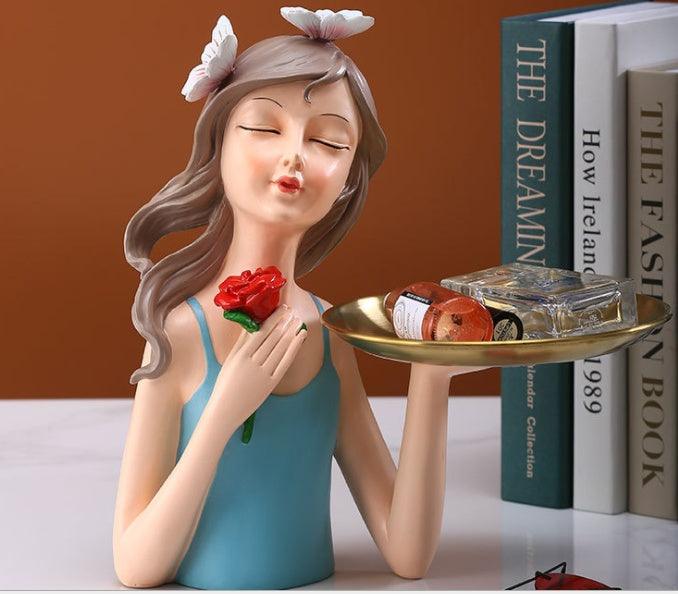 Creative Butterfly Light Luxury Girl Decoration Home Living Room Porch Tray Storage Vase Decoration - Pacisia