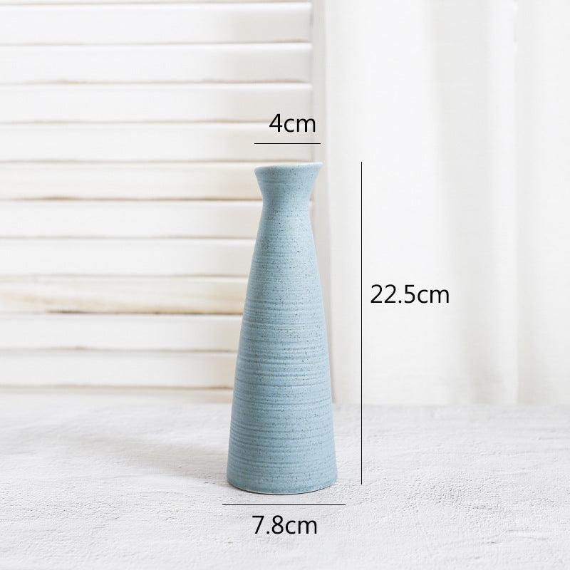 Creative Home Ceramic Crafts Ceramic Vase Desk Hydroponic Vase Decoration Home Decoration Vase - Pacisia