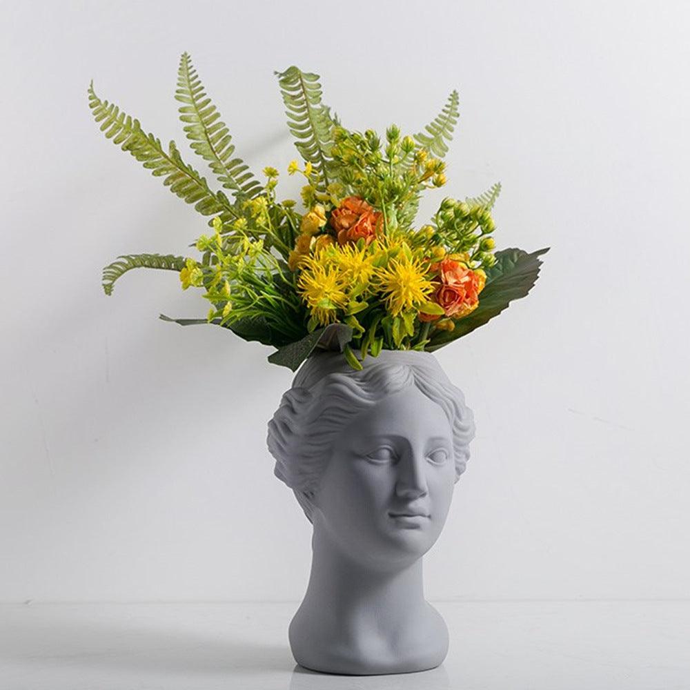 Decoration Venus Head Statue Creative Vase Artwork Style - Pacisia