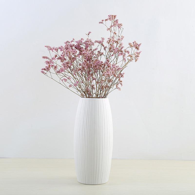 Decoration white ceramic vase - Pacisia