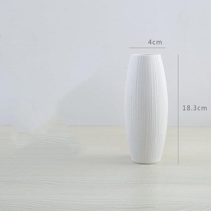 Decoration white ceramic vase - Pacisia