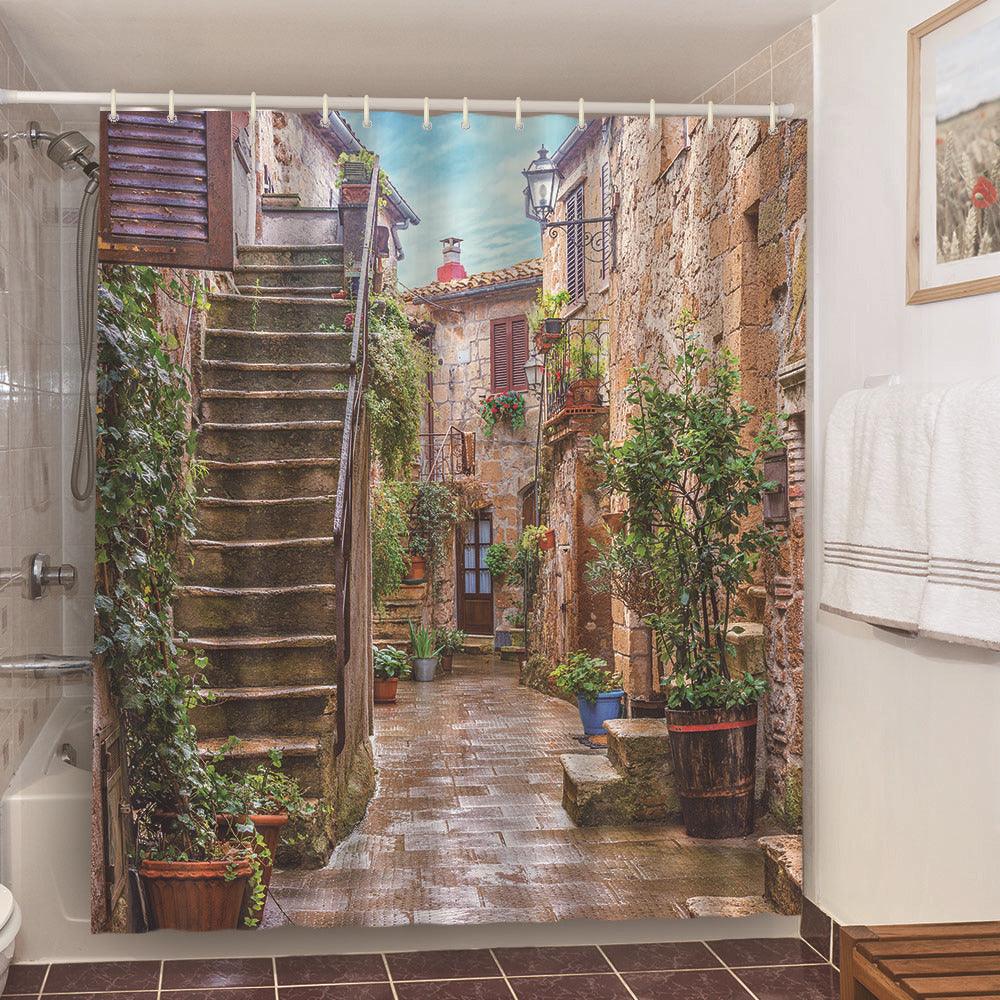 Decorative Shower Curtain For Sanitary Partition - Pacisia