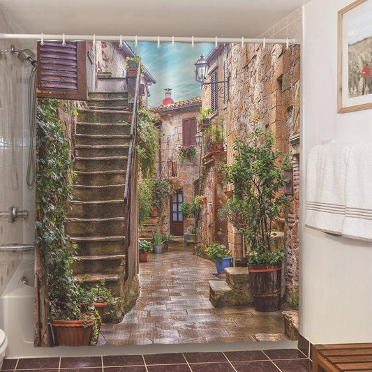 Decorative Shower Curtain For Sanitary Partition - Pacisia