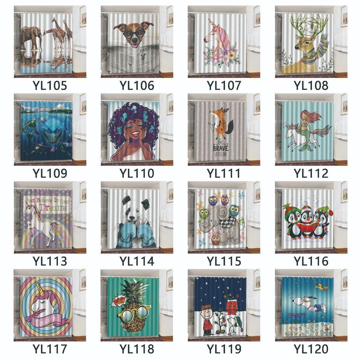 Decorative Shower Curtain For Sanitary Partition - Pacisia
