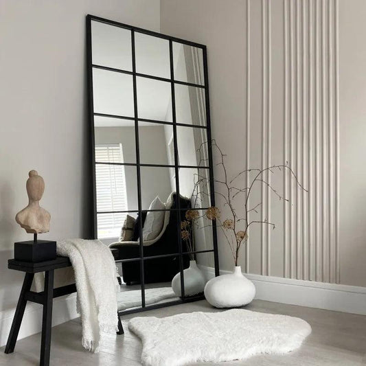 Designer Frame Wall Mirrors Floor Elegant Minimalist Make Up Full Length Wall Mirror Glass House Espejo Cuerpo Entero Decoration - Pacisia