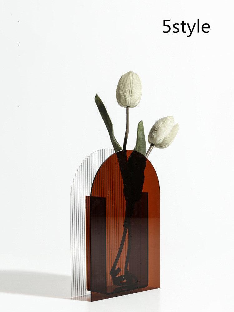 Desktop Decoration Color Acrylic Dry Vase - Pacisia