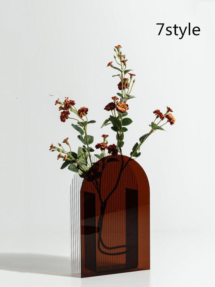 Desktop Decoration Color Acrylic Dry Vase - Pacisia