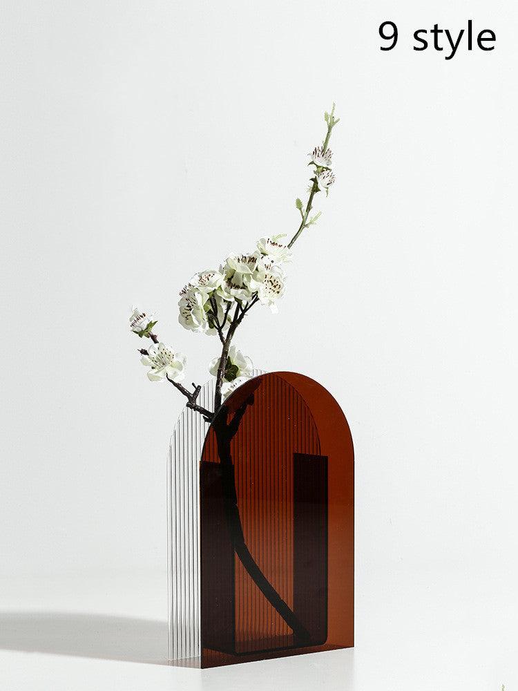 Desktop Decoration Color Acrylic Dry Vase - Pacisia