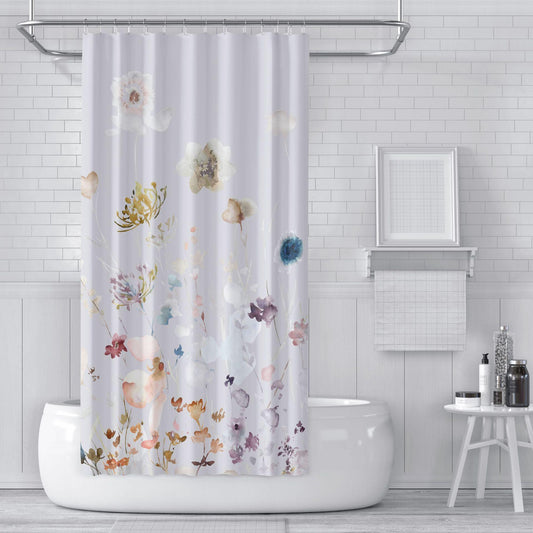 Digital Printing Shower Curtain Cloth Green Plants - Pacisia