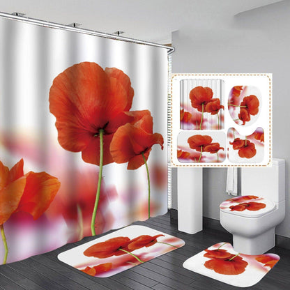 Digital Printing Waterproof Polyester Bathroom Toilet Shower Curtain - Pacisia