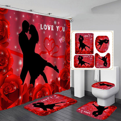 Digital Printing Waterproof Polyester Bathroom Toilet Shower Curtain - Pacisia