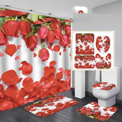 Digital Printing Waterproof Polyester Bathroom Toilet Shower Curtain - Pacisia