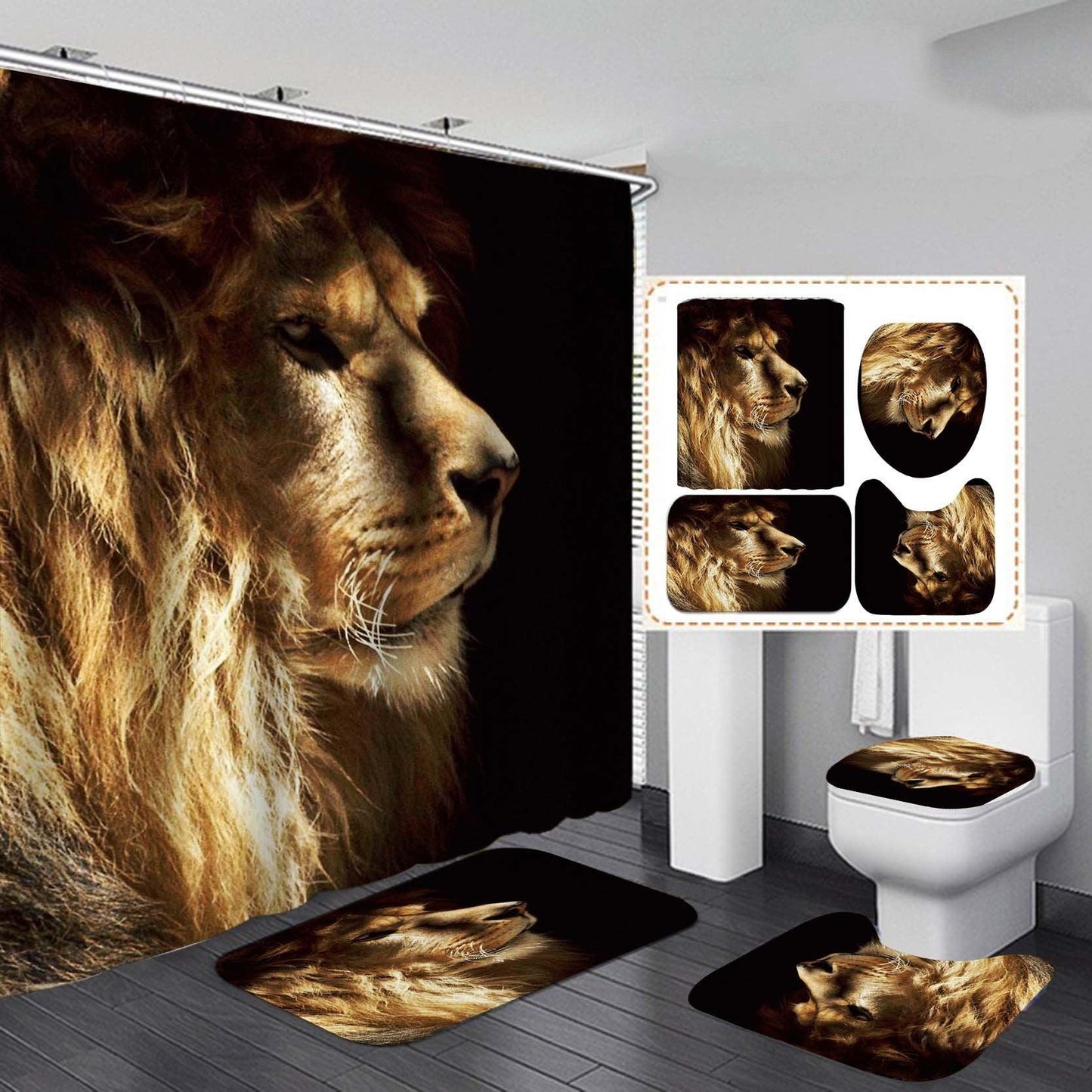 Digital Printing Waterproof Polyester Shower Curtain - Pacisia