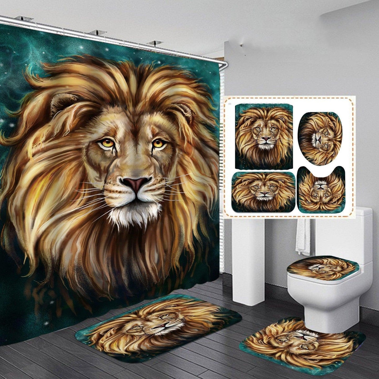 Digital Printing Waterproof Polyester Shower Curtain - Pacisia