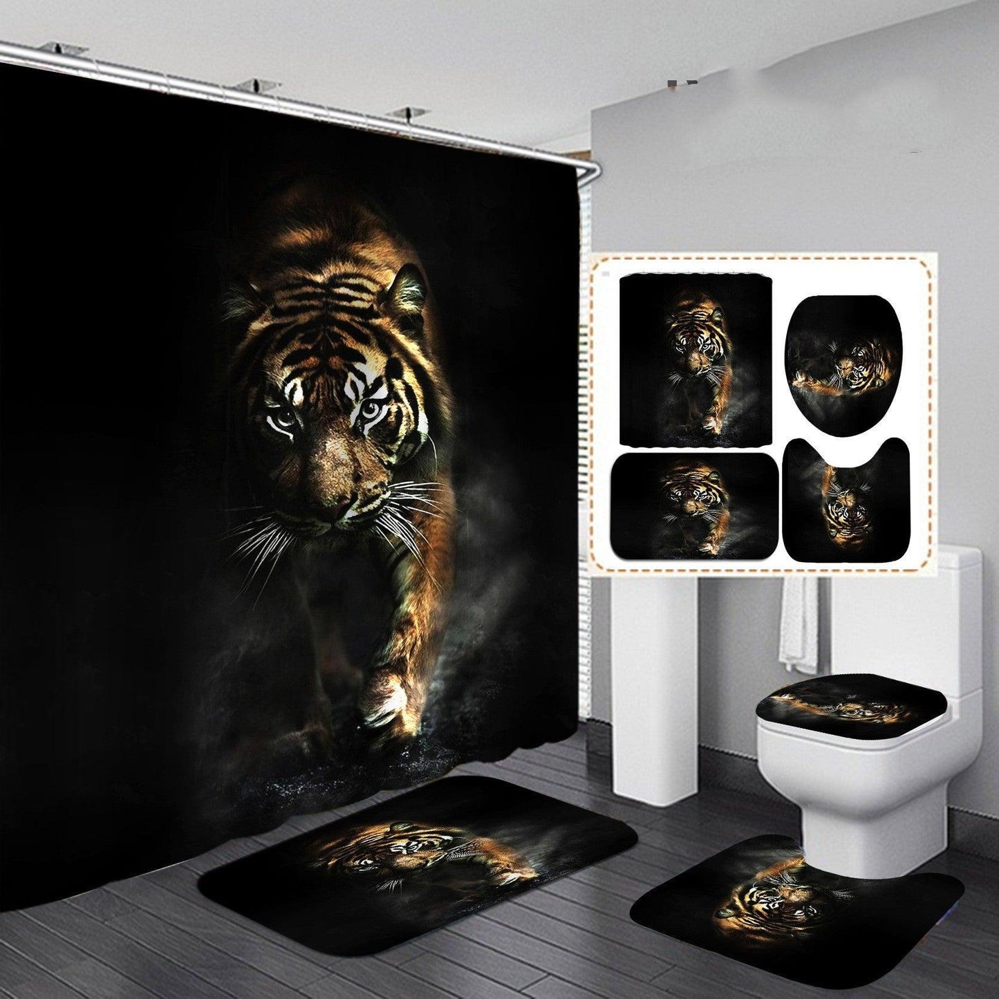 Digital Printing Waterproof Polyester Shower Curtain - Pacisia