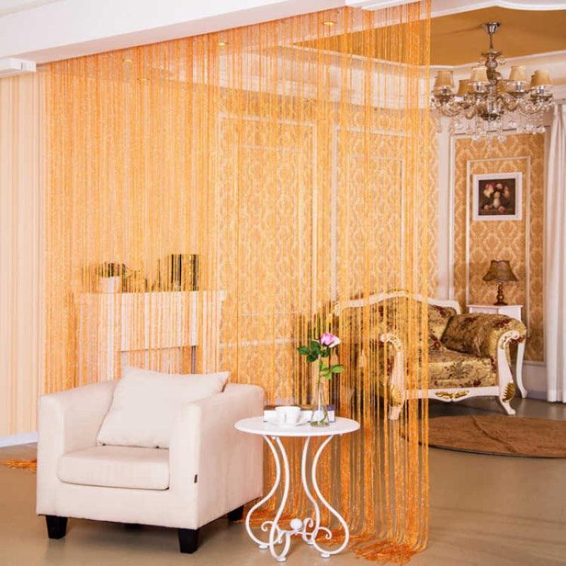 Door Curtain Dilver Thread Curtain Partition Curtain Hanging Curtain Window Screen - Pacisia