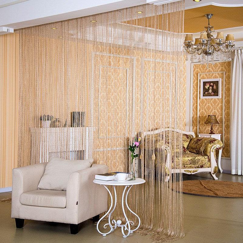 Door Curtain Dilver Thread Curtain Partition Curtain Hanging Curtain Window Screen - Pacisia