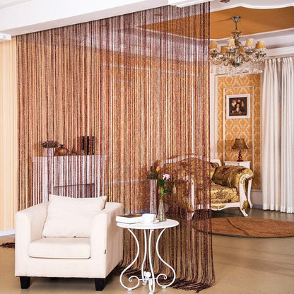 Door Curtain Dilver Thread Curtain Partition Curtain Hanging Curtain Window Screen - Pacisia