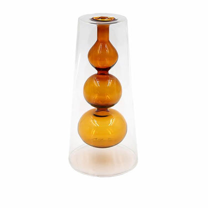 Double glass transparent vase - Pacisia