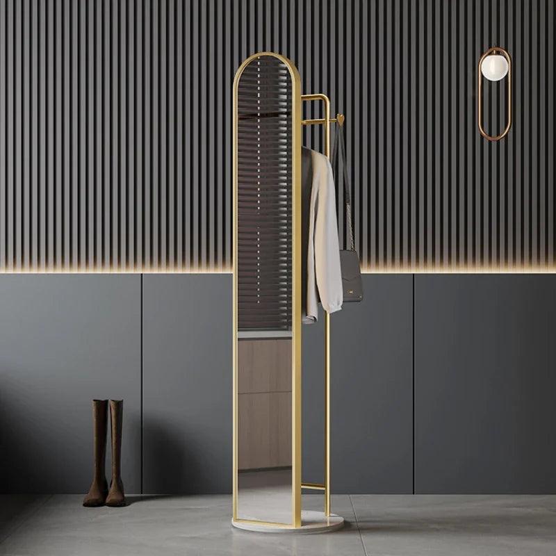 Dressing Mirror Light Luxury Full Body Mirror Floor Mirror Home Standing Hanger - Pacisia
