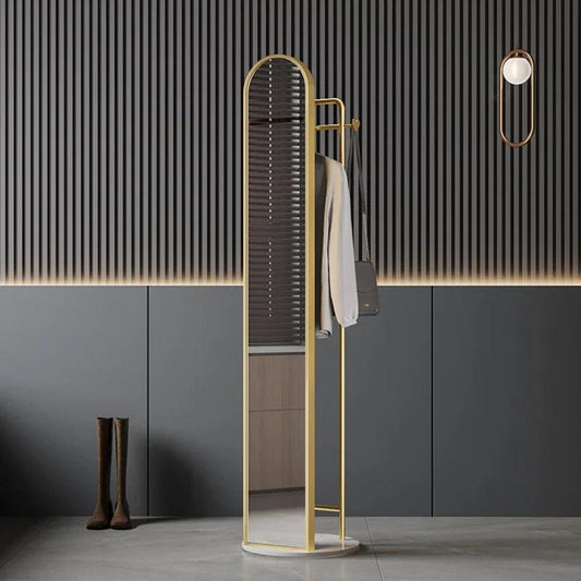 Dressing Mirror Light Luxury Full Body Mirror Floor Mirror Home Standing Hanger - Pacisia