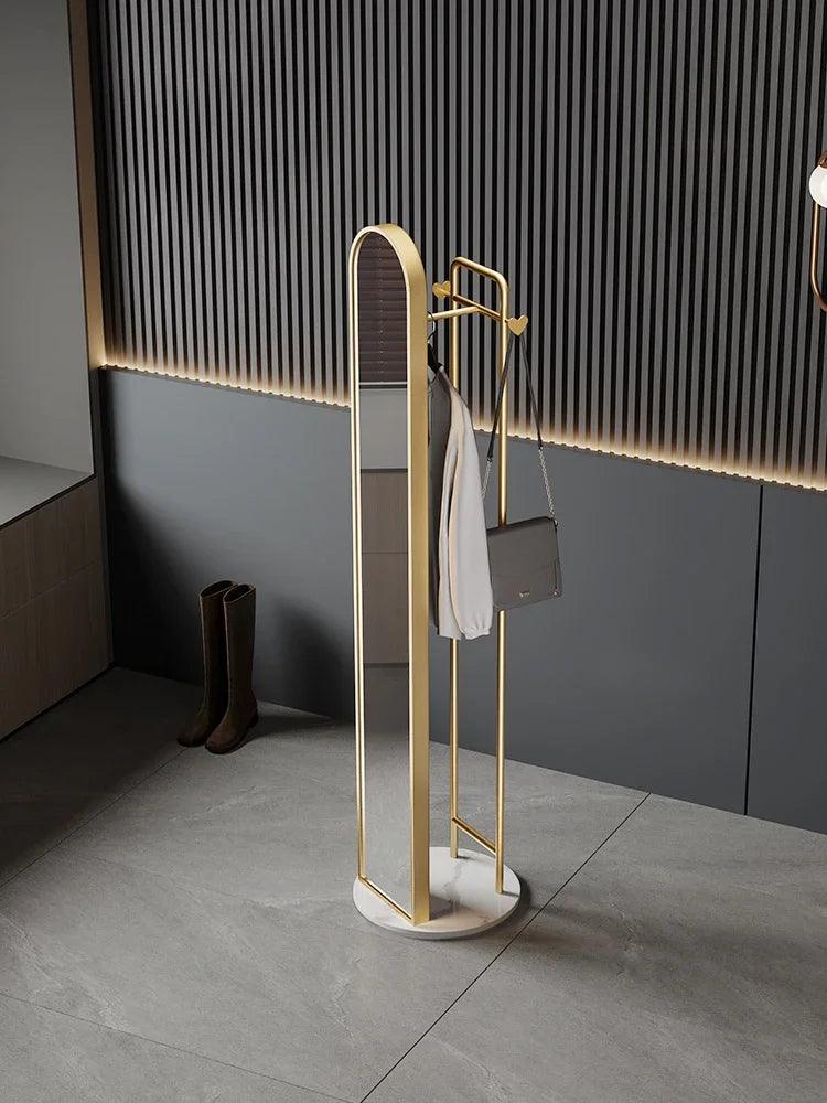 Dressing Mirror Light Luxury Full Body Mirror Floor Mirror Home Standing Hanger - Pacisia