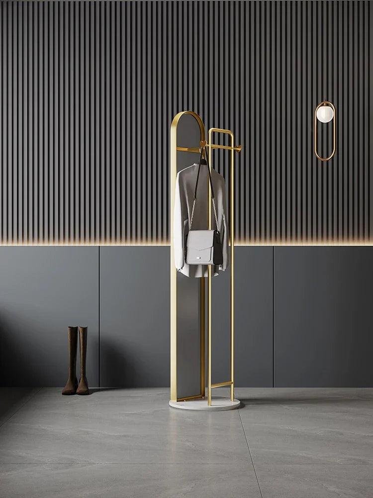 Dressing Mirror Light Luxury Full Body Mirror Floor Mirror Home Standing Hanger - Pacisia