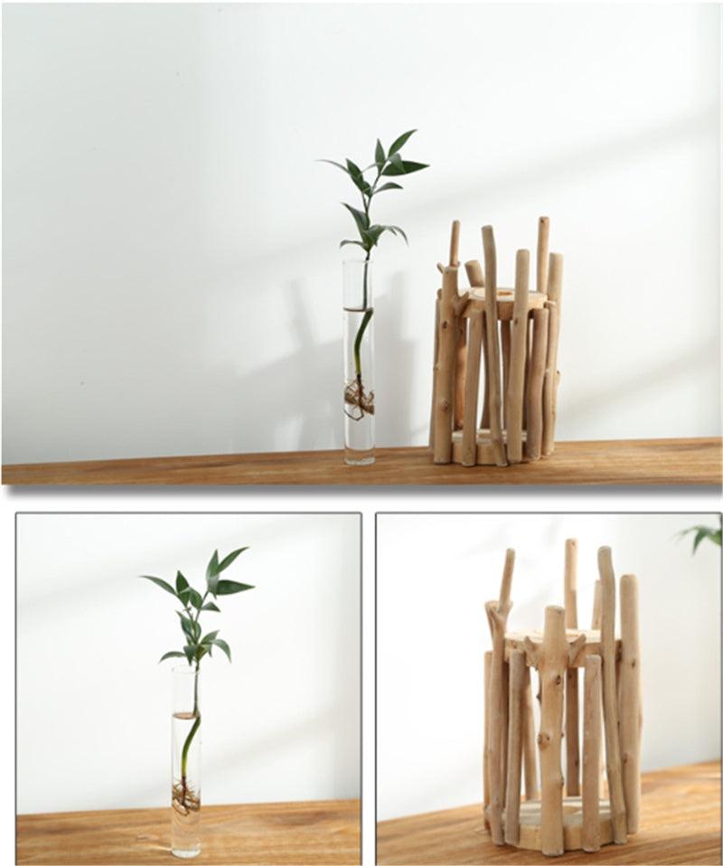 Driftwood Creative Art Crafts Glass Vase - Pacisia