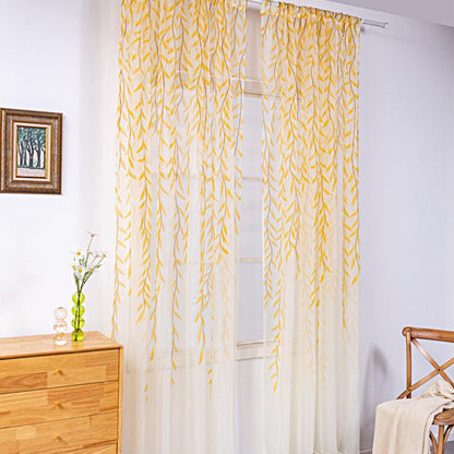 Inverted Willow Wicker Offset Printing Curtains Printing Window Screens Living Room Balcony Window Screens - Pacisia