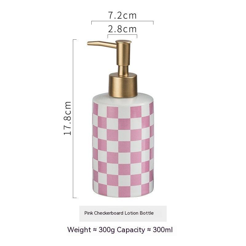 Light Luxury Popular Ceramic Hand Sanitizer Shower Gel Shampoo Conditioner Hotel Storage Bottle - Pacisia