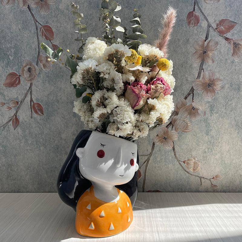 Nordic Minimalist Art Vase Ceramic Dried Flowers And Creative Home Decoration Furnishings - Pacisia