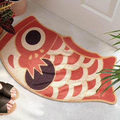 Carp Streamer Floor Mat Stain-resistant Washable Floor Mat Pvc Cutting Pvc Loop Floor Mat - Pacisia