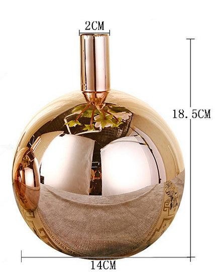 Electroplating Gradient Glass Small Vase, Dried Flowers, Light Luxury Ornaments - Pacisia