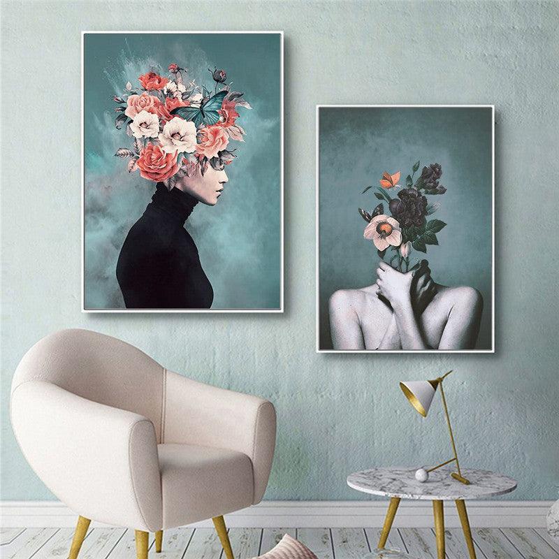 Elegant Floral and Abstract Modern Art Canvas Posters - Set of 3 | Pacisia - Pacisia