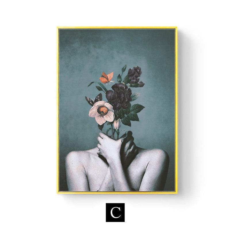 Elegant Floral and Abstract Modern Art Canvas Posters - Set of 3 | Pacisia - Pacisia