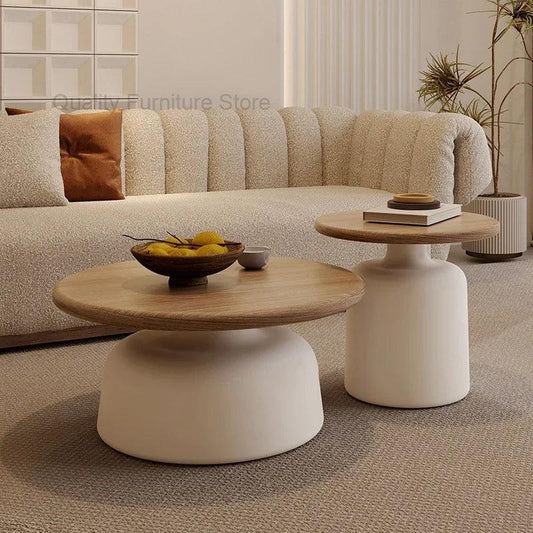 Entryway Luxury Coffee Tables Aesthetic Round Unique Bedroom Mobile Side Table Minimalist Simple Mesa De Centro Home Furniture - Pacisia