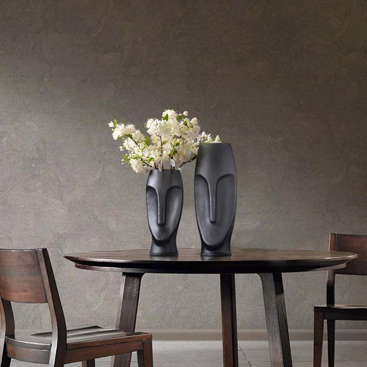 European And American Creative Modern Face Glass Vase Decoration - Pacisia
