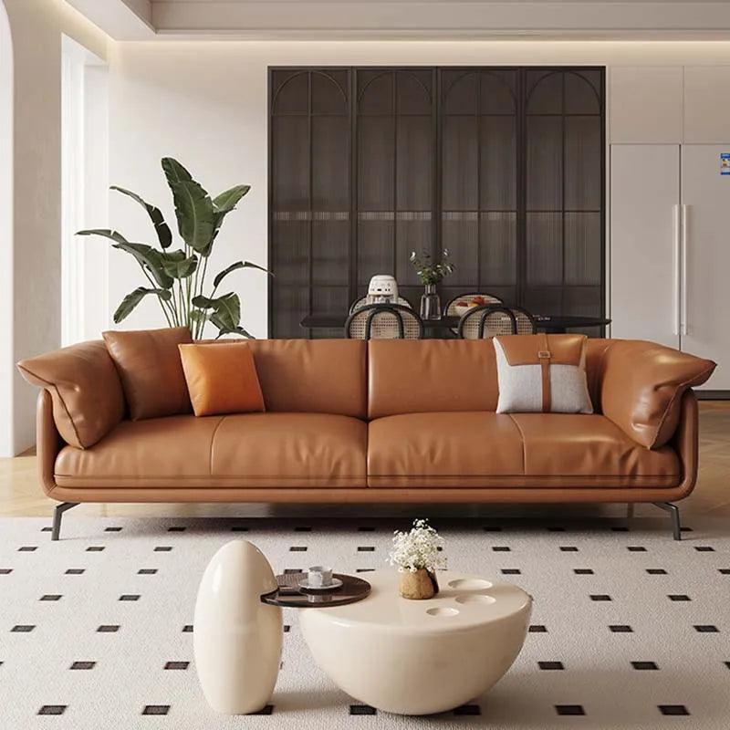 European Living Room Sofas Genuine Leather Lounge Luxury Sofa Apartment Interior Kanapy I Sofy Do Salony Modern Furniture - Pacisia