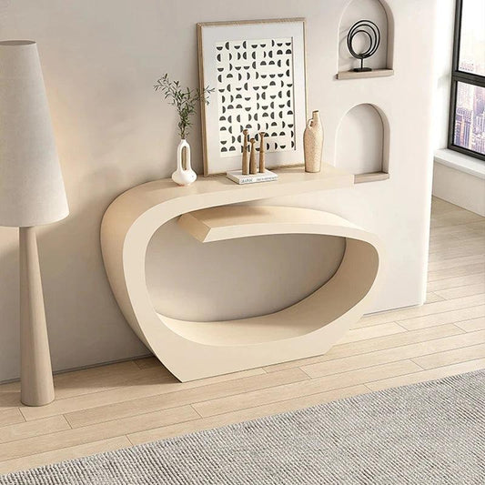 European style metal corridor table with irregular decoration, light luxury creative living room table YX789TB - Pacisia