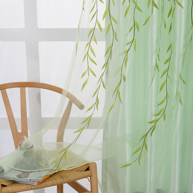 Exquisite Transparent Printed Curtains - Pacisia