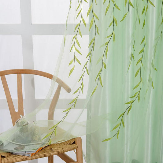 Exquisite Transparent Printed Curtains - Pacisia