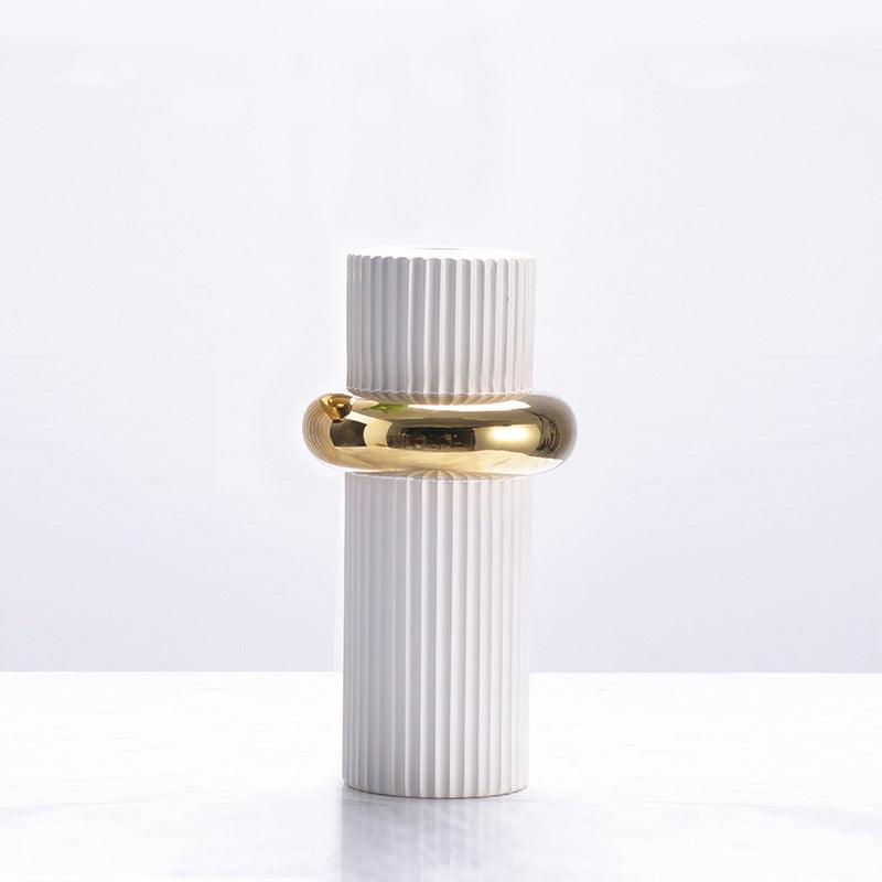 The Same Roman Holiday Flower In Milan, Modern Nordic Light Luxury Style Ceramic Vase Decoration - Pacisia