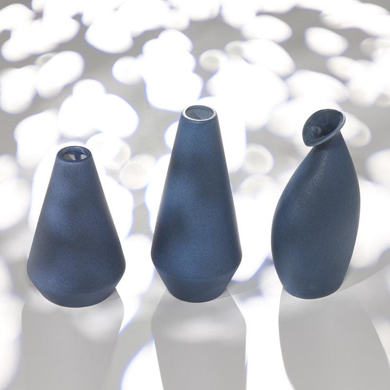 Blue Nordic Mediterranean Dry Flower Vase Living Room Simple Ceramic Creative Decoration Table Flower - Pacisia