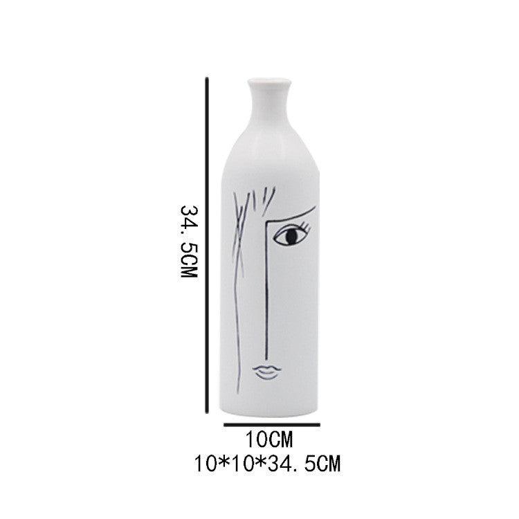Face art ceramic vase - Pacisia
