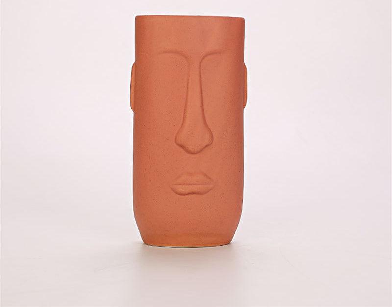 Face Ceramic Vase Creative Simplicity - Pacisia