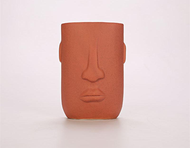 Face Ceramic Vase Creative Simplicity - Pacisia