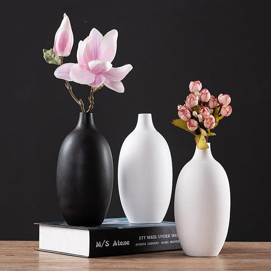 Factory Hot Sale Simple Style Light Luxury Small Restaurant Ceramic Decoration Vase - Pacisia