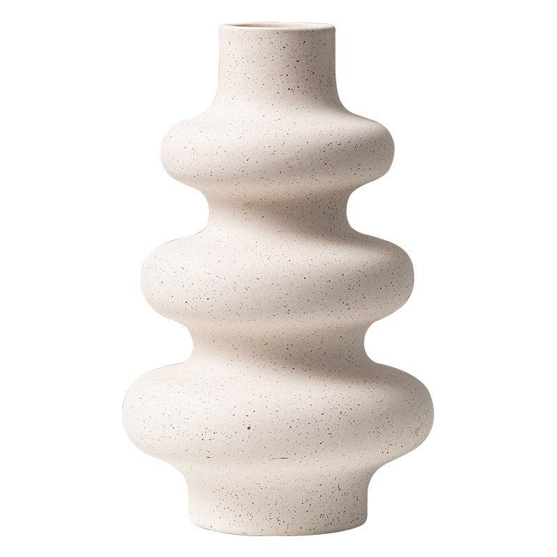 Fashion Dimon Shaped Ring Ceramic Vase - Pacisia