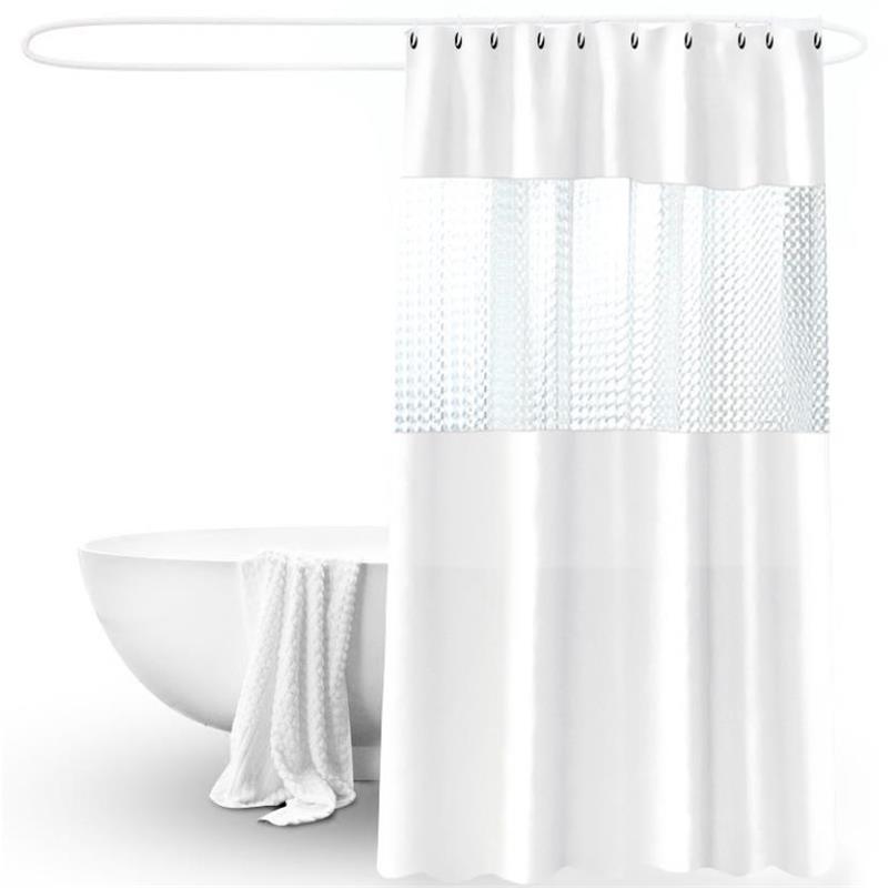 Fashion Shower Curtain 3D Splicing Translucent - Pacisia